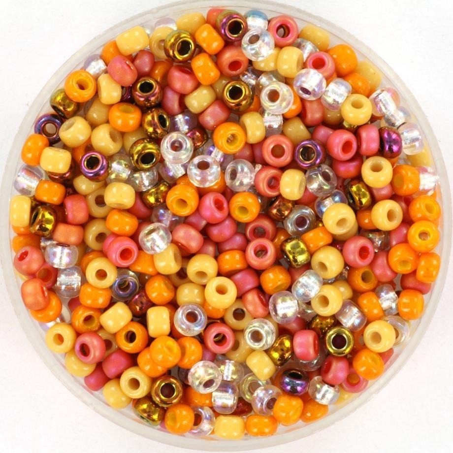 Miyuki Round Rocailles Beads 8 0 Wild Fire MIRO08 Mix107 Manzuko