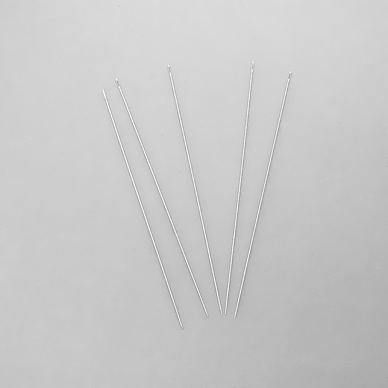 Tatting needles long 12cm, thickness 0.7mm 2pcs. IG006 Manzuko