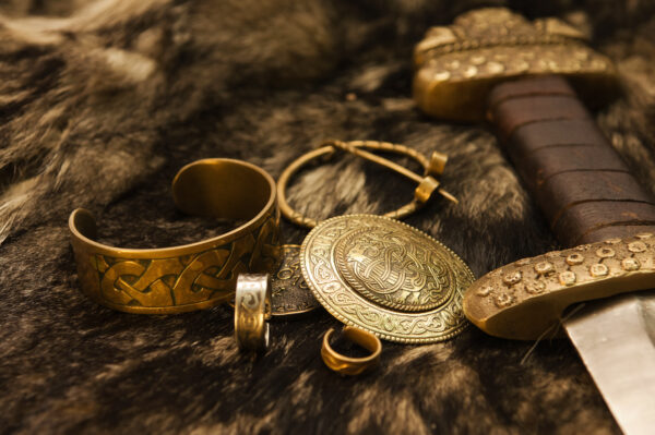 Złota biżuteria Wikingów