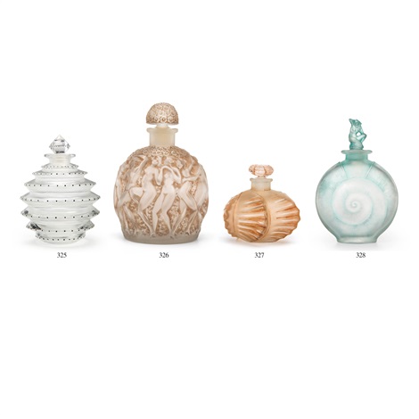 Flakony perfum projektowane przez R. Lalique
