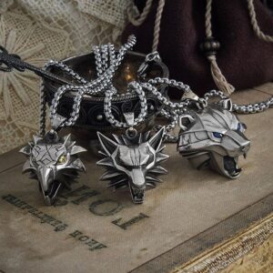 Medaliony cechów wiedźmińskich, medalion wiedźmina, medalion Geralta - Biżuteria dla fanów Wiedźmina