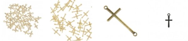 Symbole religijne - zawieszki i łączniki z krzyżem