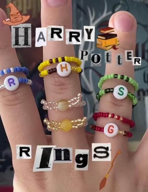 pierścionki, biżuteria dla fanek HP