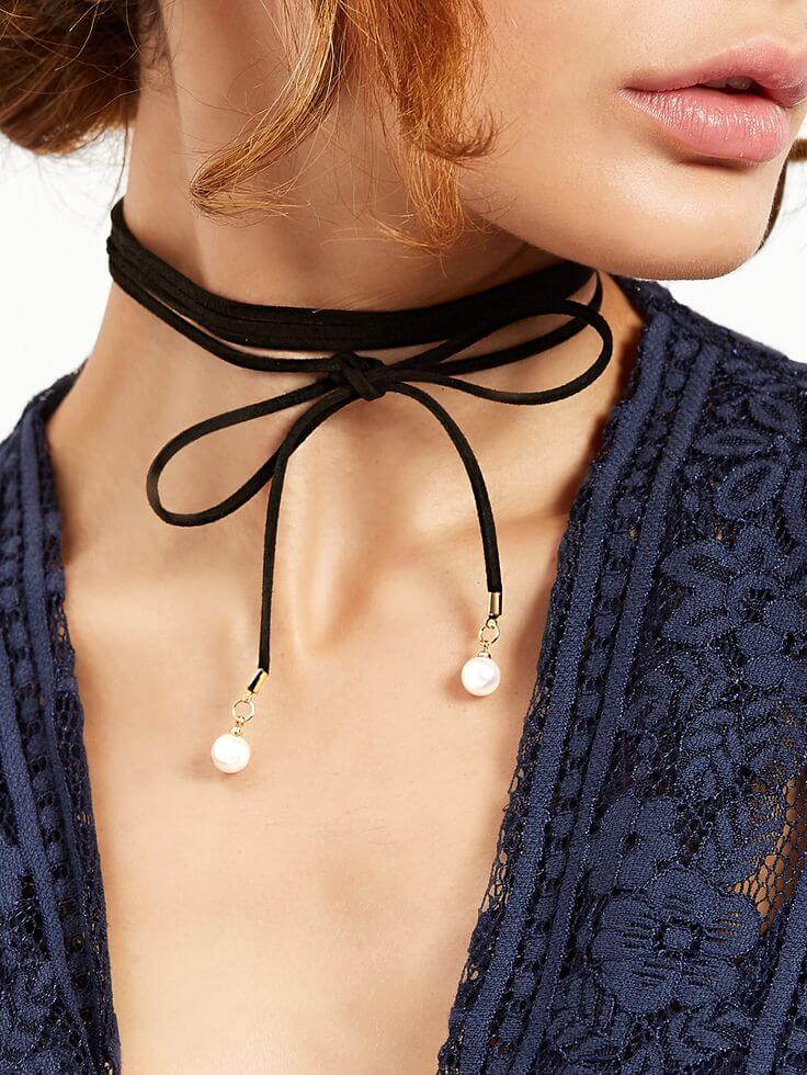 Choker z rzemienia