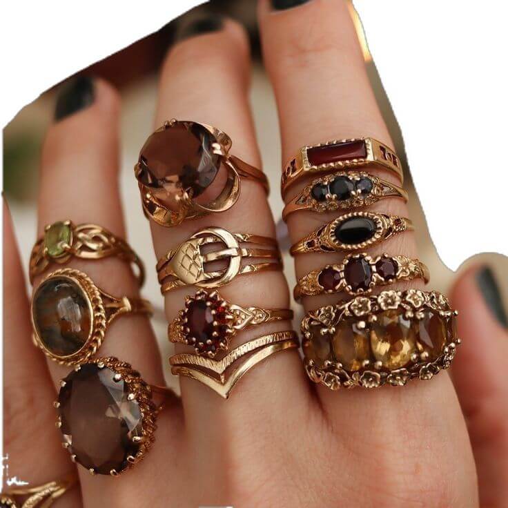 Castlecore, kolory, kamienie naturalne istyl