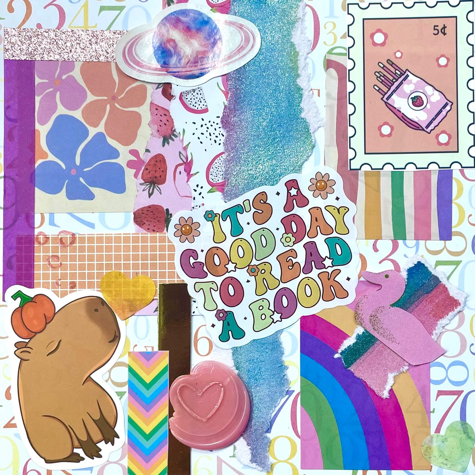 Moodboard analogowy motywacyjny