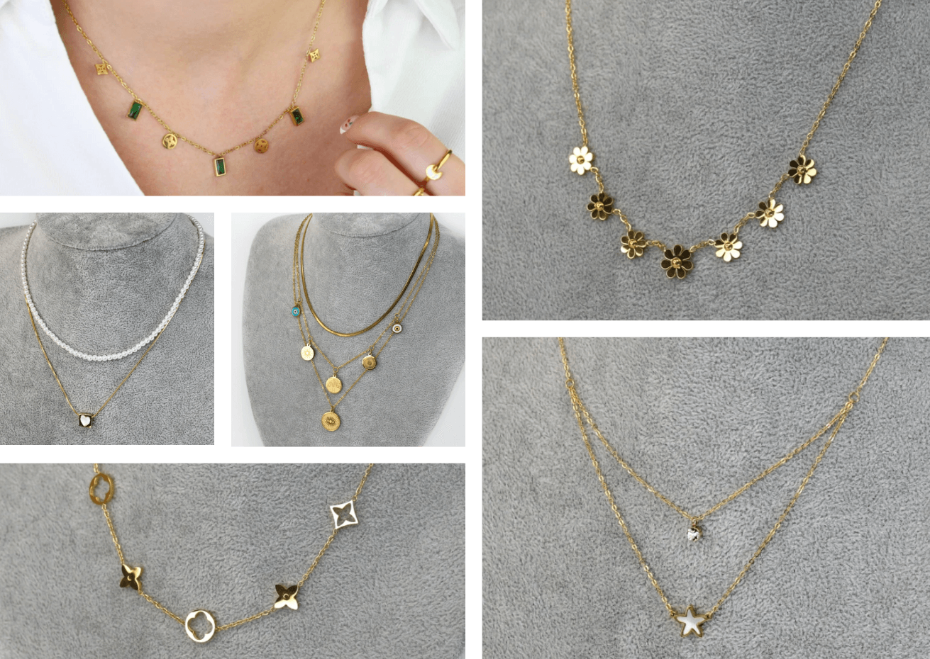 Biżuteria ze stali chirurgicznej w manzuko - naszyjniki