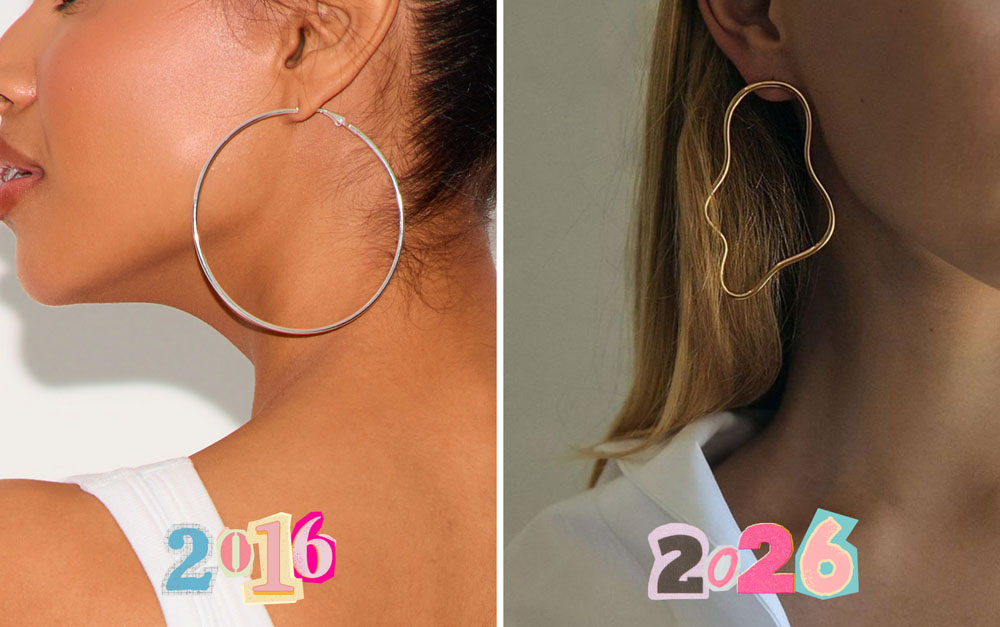 Jak zmieniły się duże kolczyki koła przez dekadę