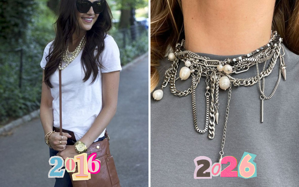 10 lat temu założyłyśmy perły do t-shirtu i od tego czasu nosimy je coraz odważniej