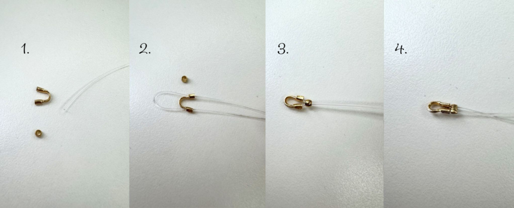 Jak zamontować podkówkę na lince lub żyłce jubilerskiej? Jak zamontować podkówkę na lince lub żyłce jubilerskiej?