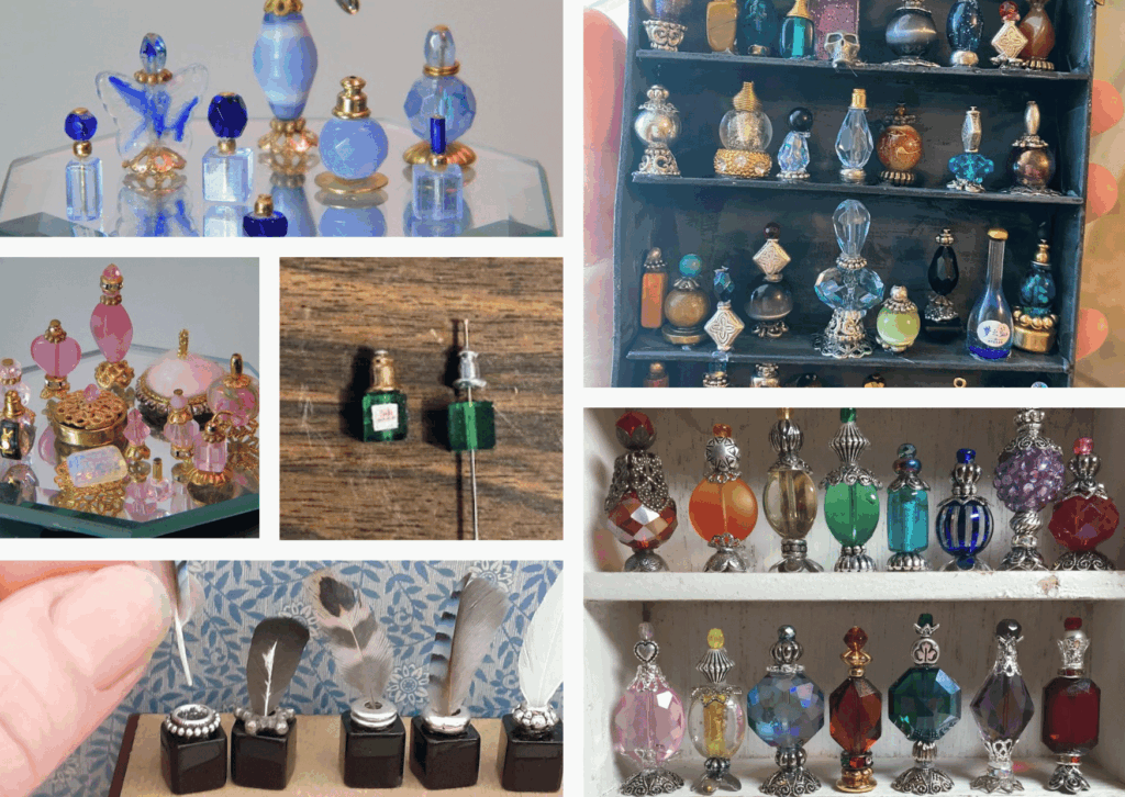 Miniaturowe naczynia diy z koralików