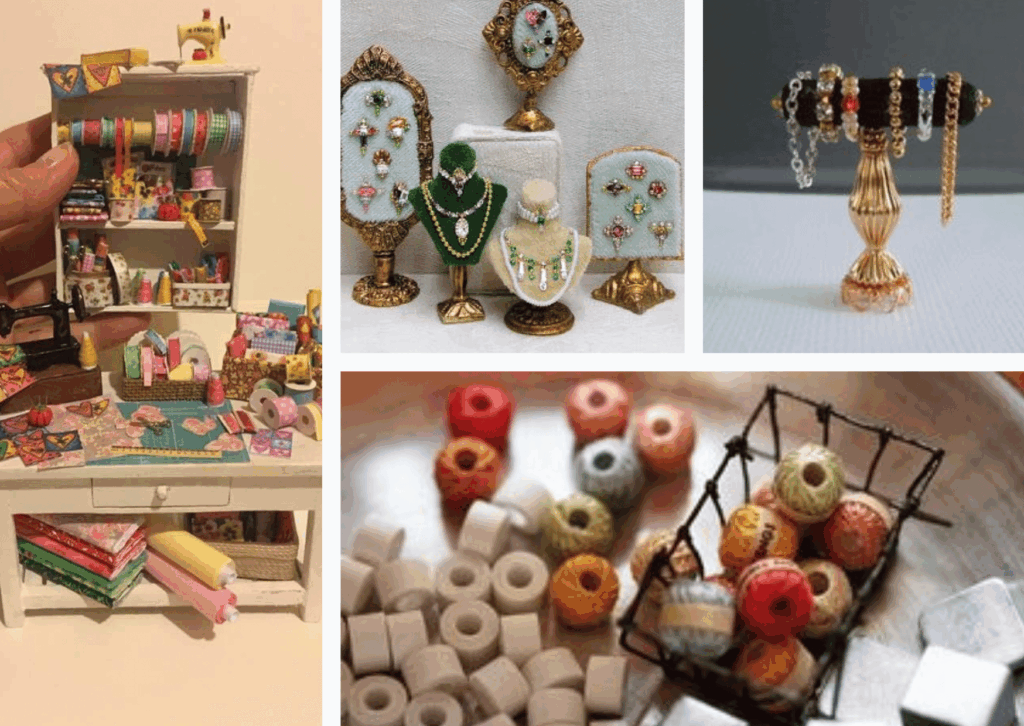 Minaitury diy, miniaturowy craft room