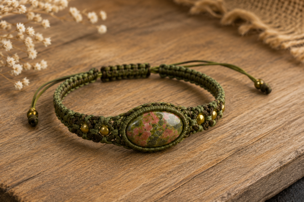 Unakit świetnie nadaje się do biżuterii boho